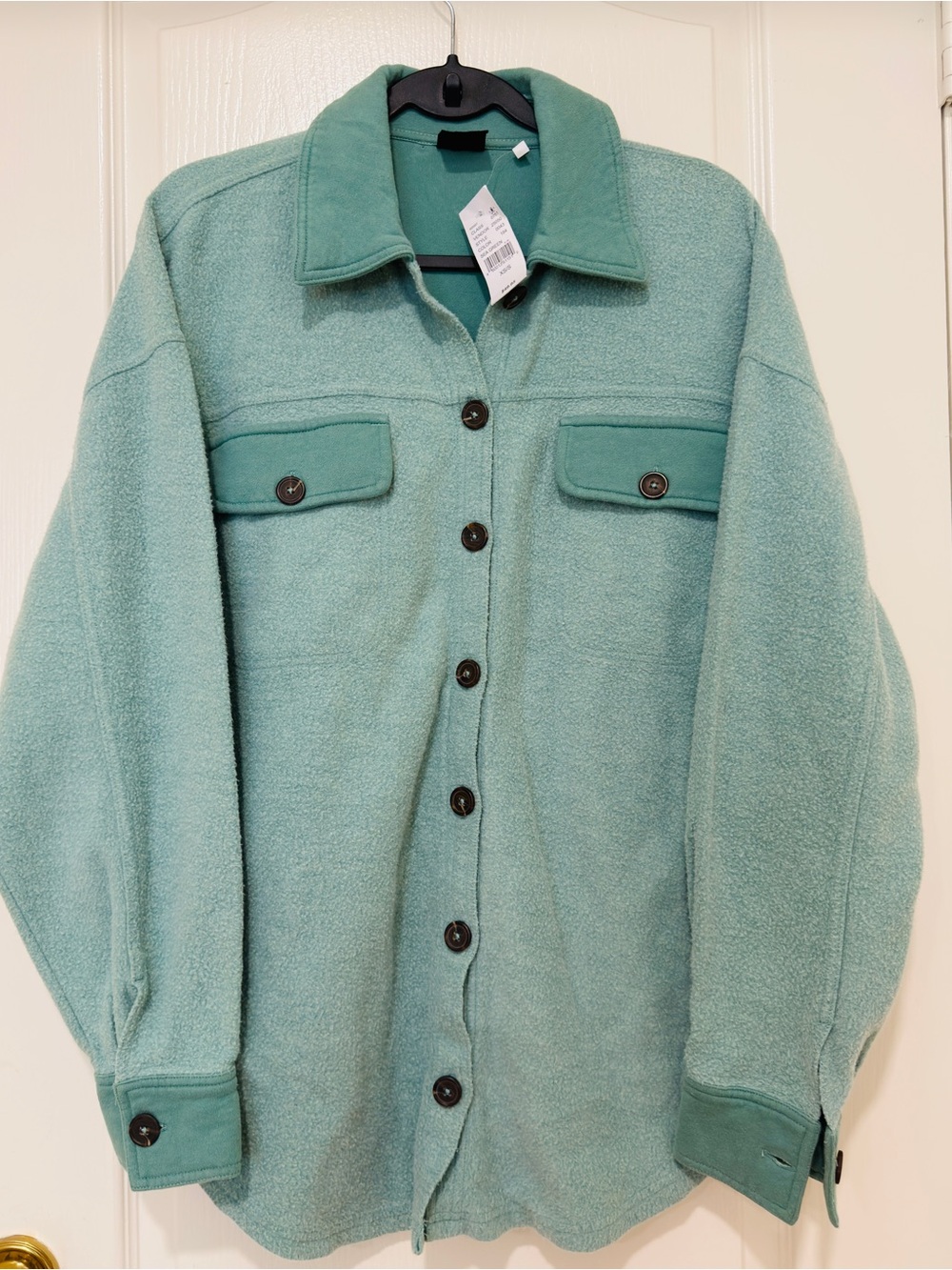 PacSun Mint Green Oversized Button Down Shacket Shirt Jacket Size XS/S NWT
